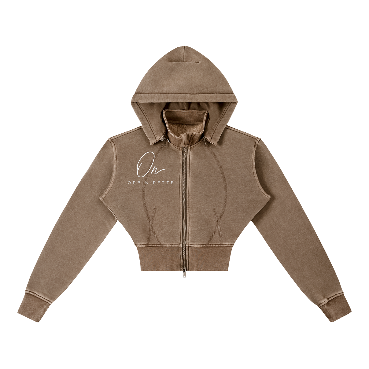 Fleece Cropped Hoodie