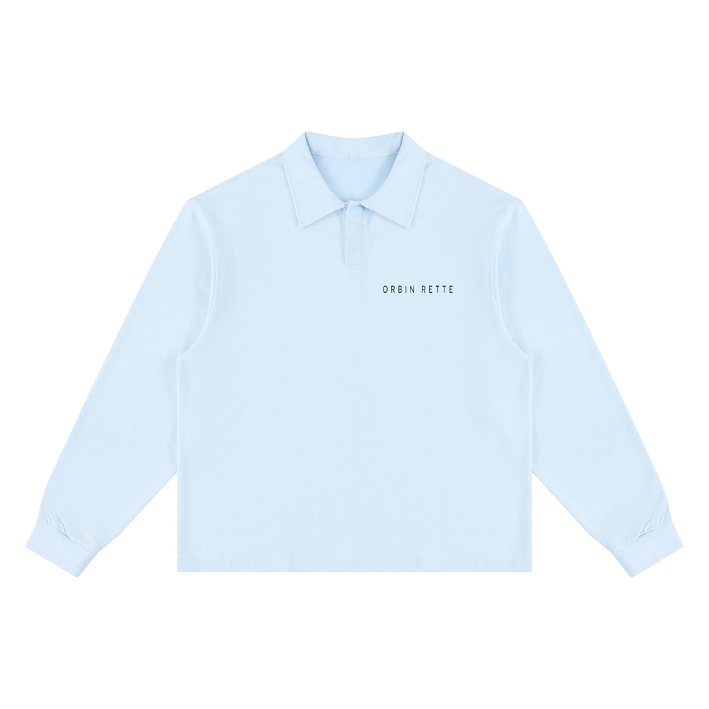 Loose Long Sleeve Polo Shirt