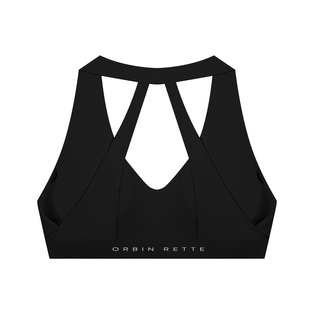 Halter Cropped Sports Bra