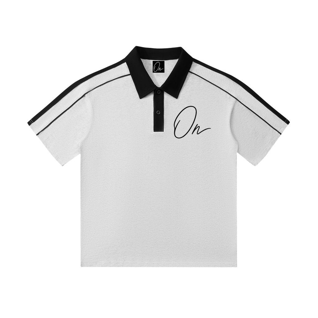 Collar Short-Sleeve Polo Shirt