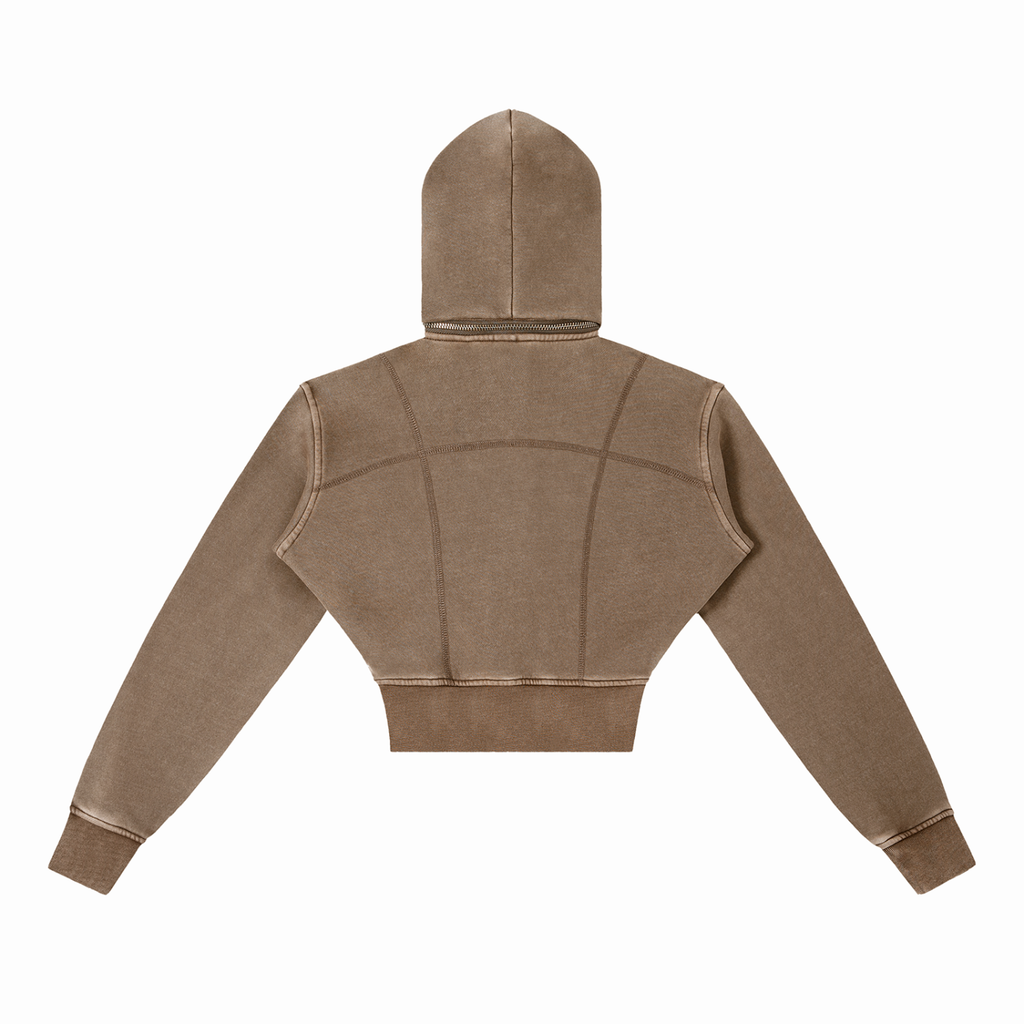 Fleece Cropped Hoodie