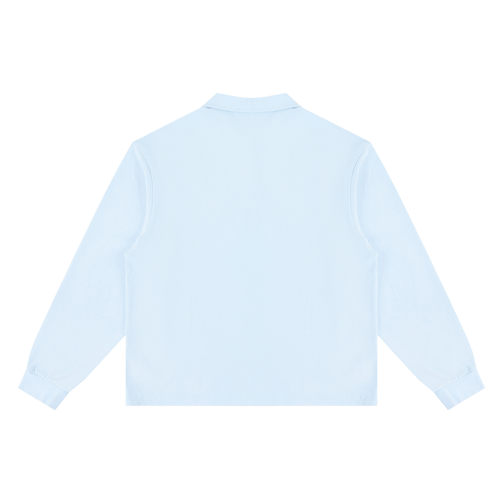 Loose Long Sleeve Polo Shirt