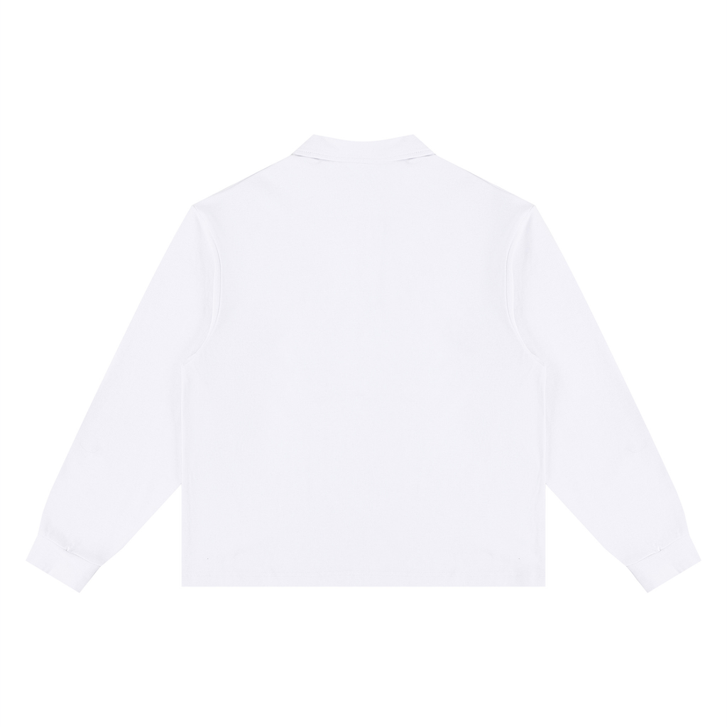 Loose Long Sleeve Polo Shirt
