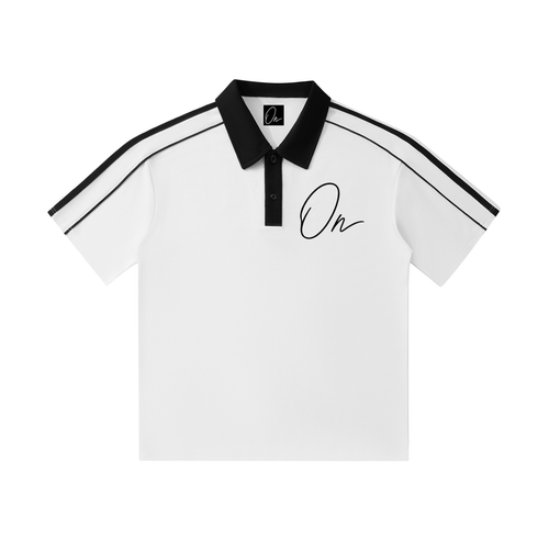 Collar Short-Sleeve Polo Shirt