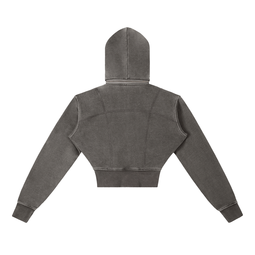 Fleece Cropped Hoodie