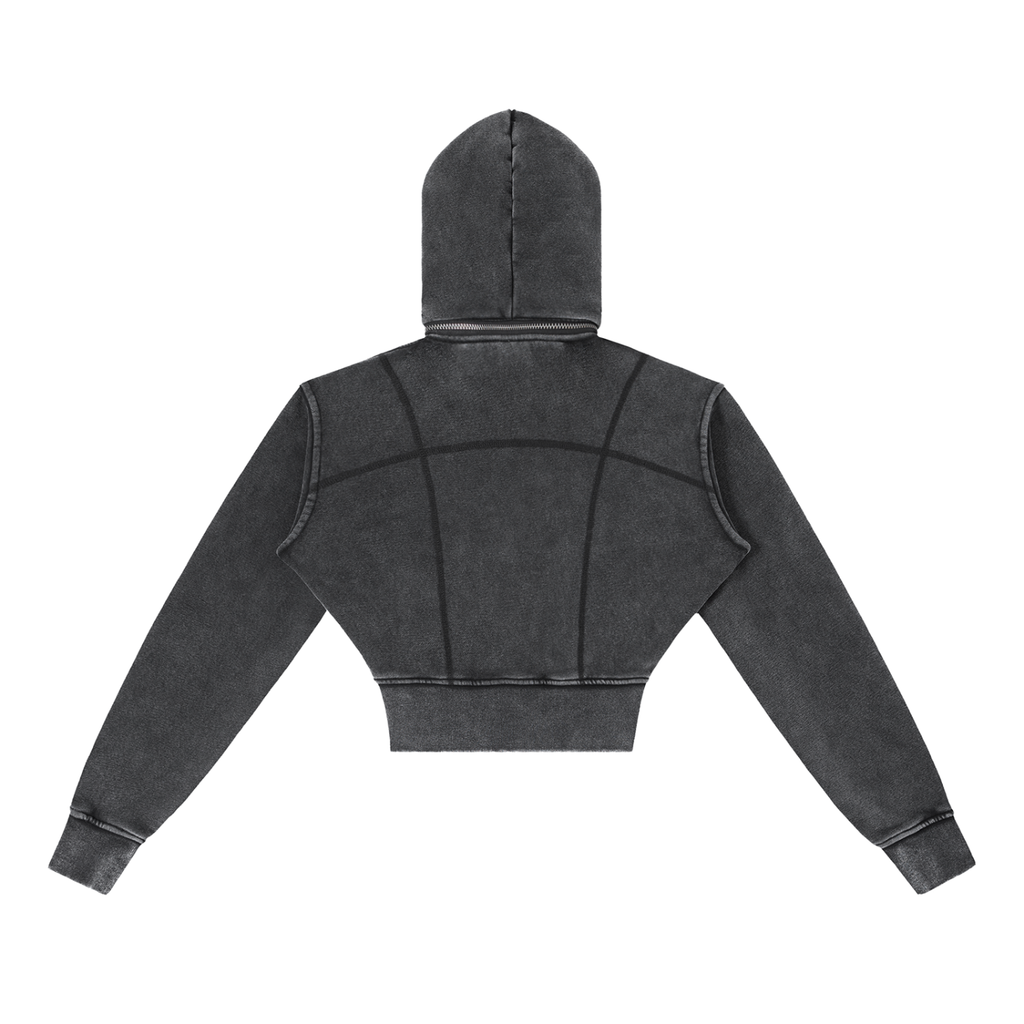 Fleece Cropped Hoodie