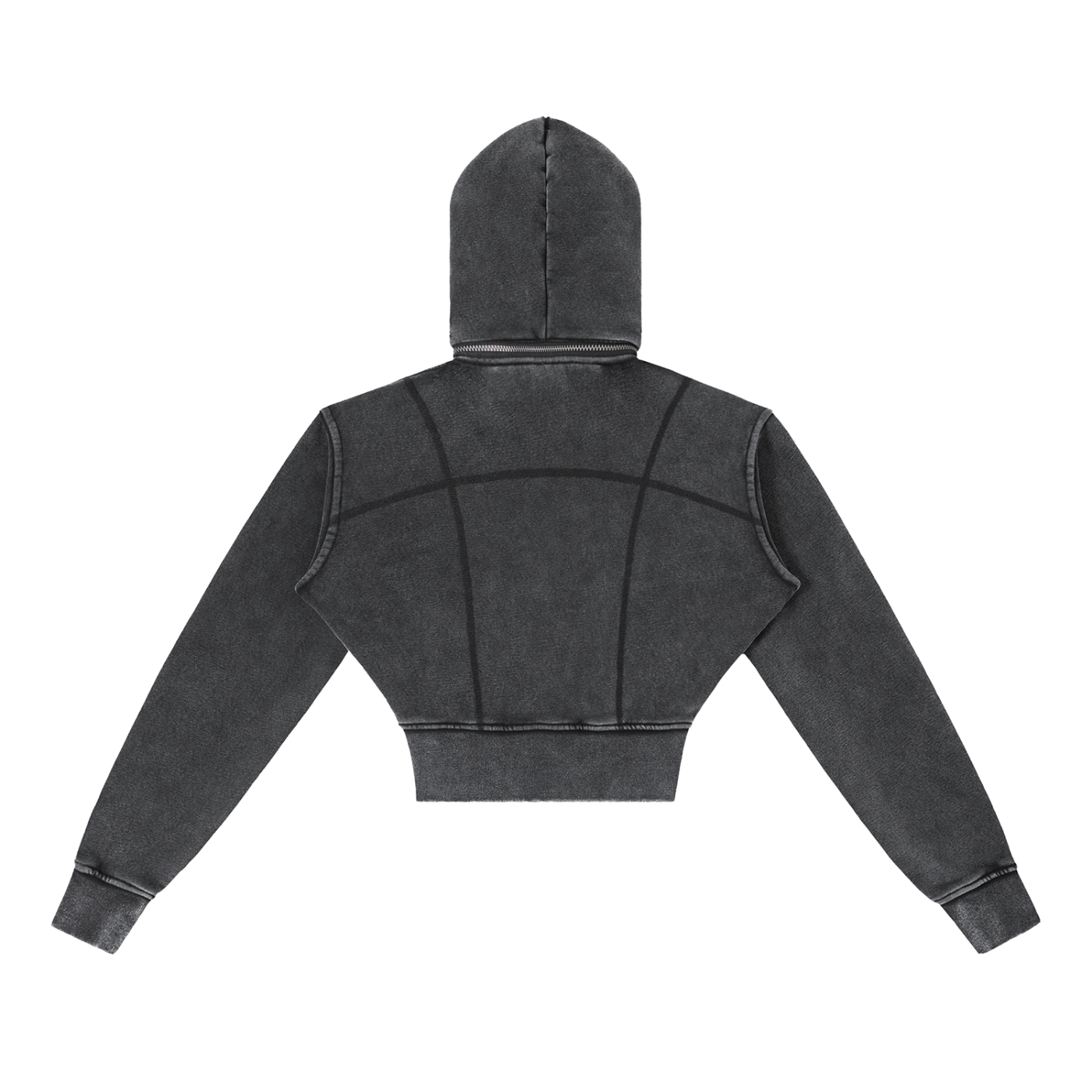 Fleece Cropped Hoodie